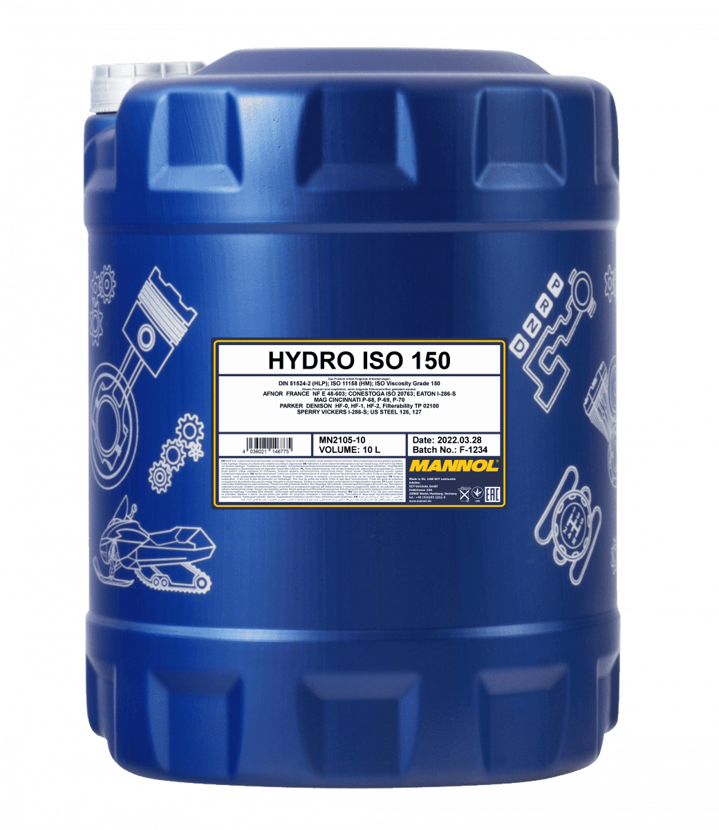 Олива гідравлічнa MANNOL Hydro ISO 150, 10л (MN2105-10)